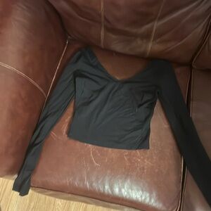 Black Lululemon align long sleeve shirt